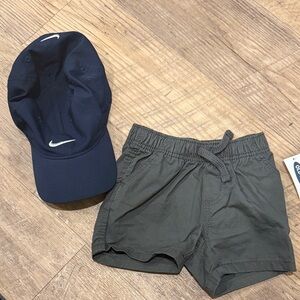 Kids Olive Drawstring Shorts